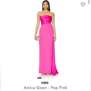 NBD Revolve Amira Gown in Pop Pink - only worn once